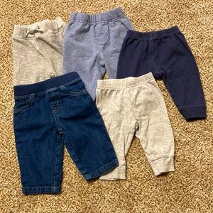 Baby boy pant lot of 5. Size 3-6m